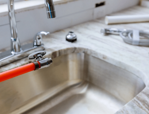 plumbing pipe connection sink installation