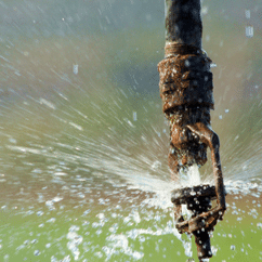 irrigation system leak