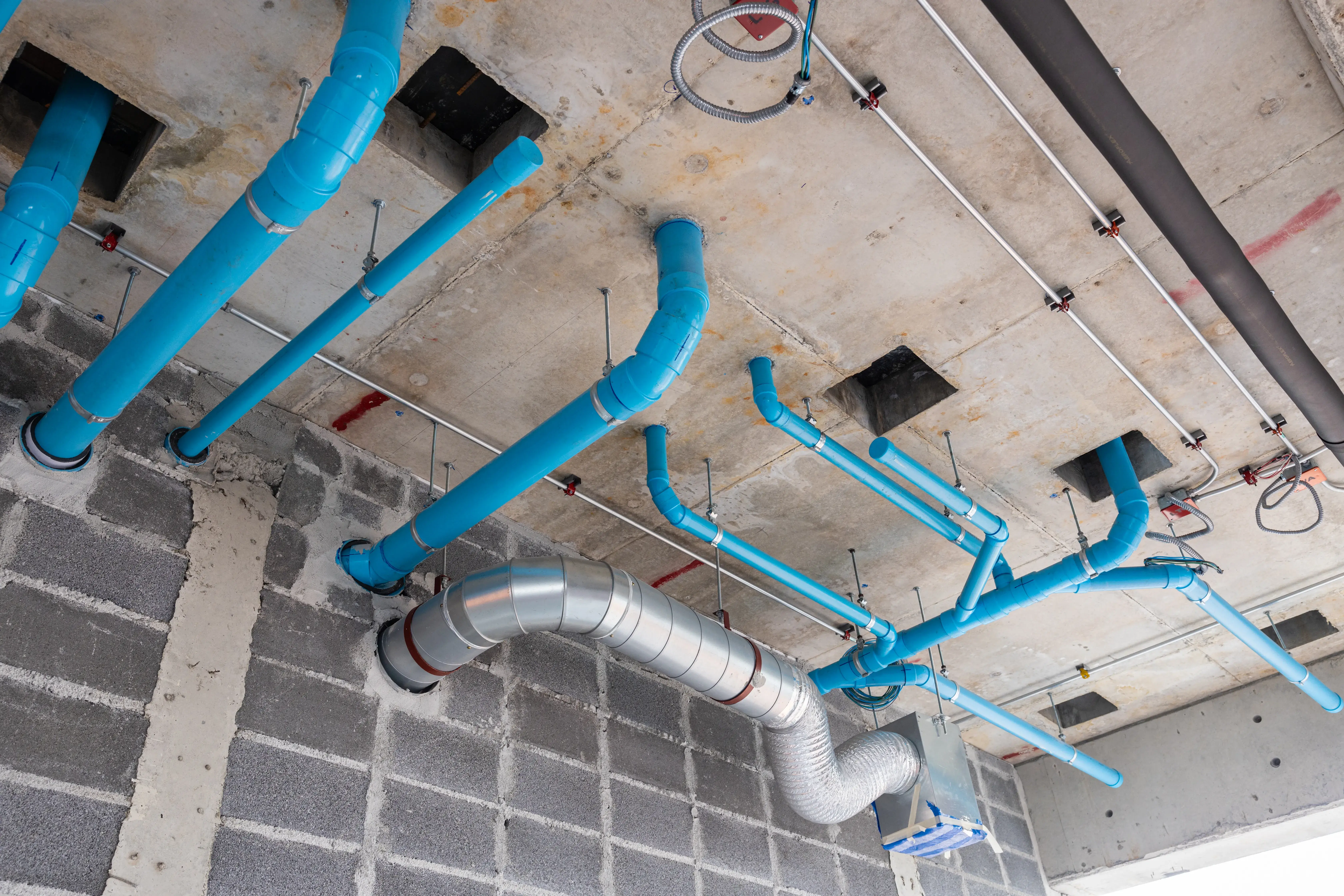 Under-Slab Plumbing Leak Isolation: Expert Slab Leak Detection and Repair 2 Under-slab plumbing leak isolation in blue
