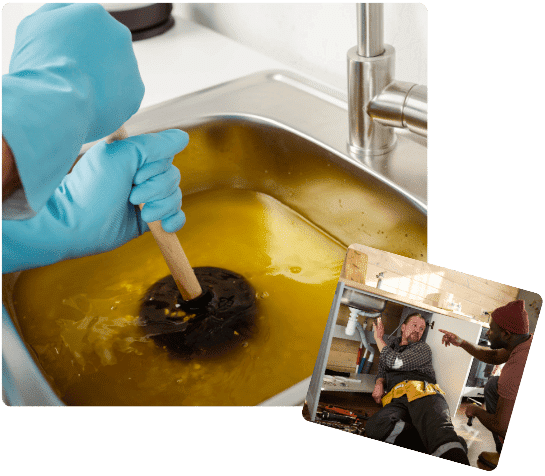 clogged kitchen leak repair