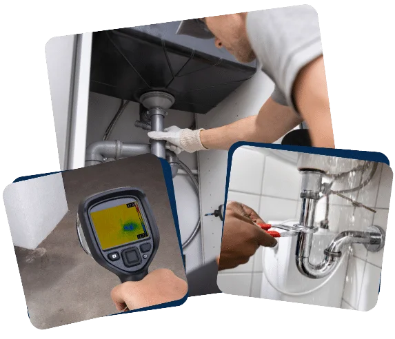 CMH Plumbing’s Electronic Leak Detection Services: Find and Fix Leaks Today! 1 man doing water leak detection using Electronic leak detection services